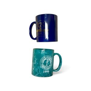 Vintage 2 City of Lexington NC Collectible Mugs Souvenir Stoneware Coffee Cups